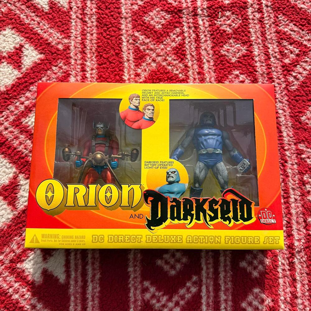 DC Direct New Gods Orion and Darkseid Deluxe Action Figure Set NIB Vintage 2002